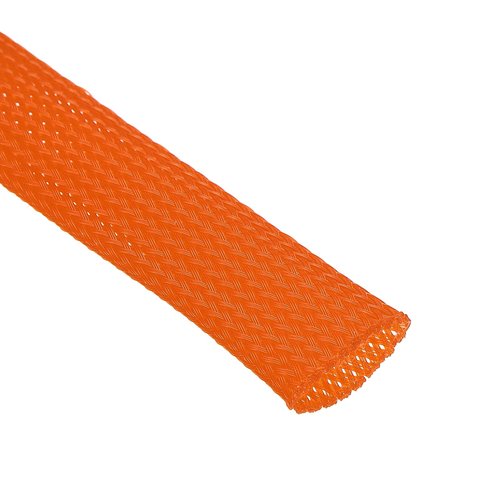 uxcell Expandable Sleeving,1-inch 25ft Cable Sleeve, Orange