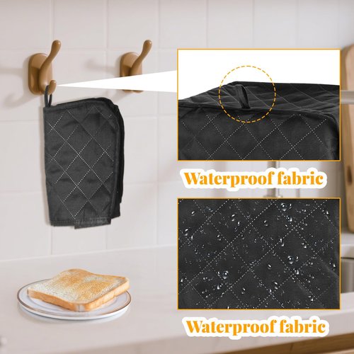 BOHUIZ 2 Slice Bread Machine Cover, Universal Size Toaster Dust-proof Cover For Kitchen Small Appliance Dust and Fingerprint Protection