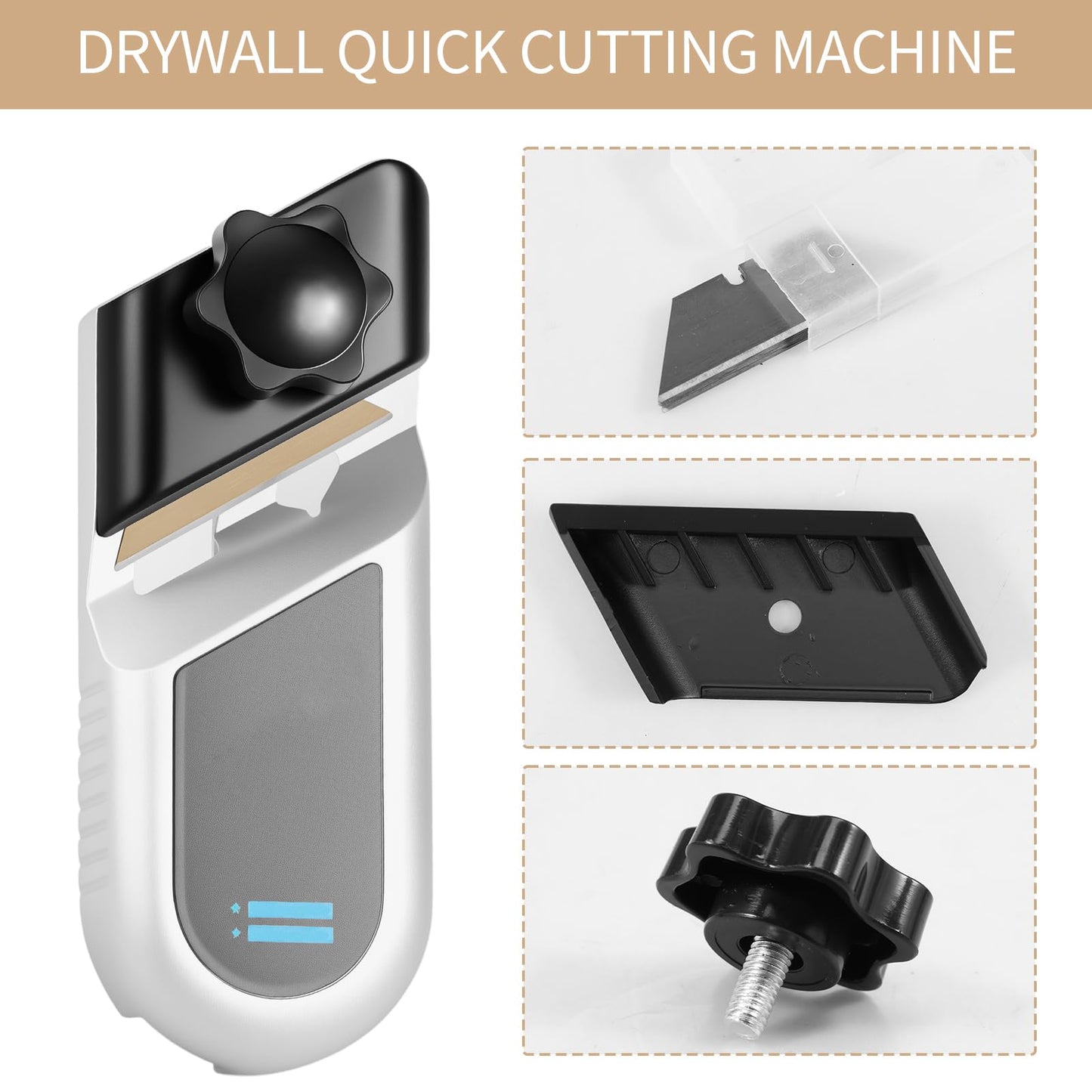 Gypsum Board Planer 2Pcs 45°90°Drywall Chamfer Tool Bevel Double Slot Plasterboard Planer with 20 Blades Manual Plasterboard Fast Cutter for Woodworkers