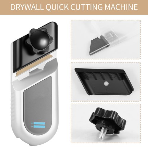 Gypsum Board Planer 2Pcs 45°90°Drywall Chamfer Tool Bevel Double Slot Plasterboard Planer with 20 Blades Manual Plasterboard Fast Cutter for Woodworkers