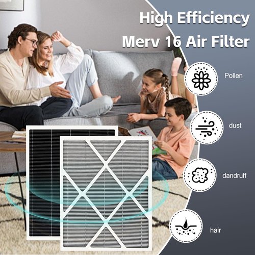 20x25x5 Air Filter MERV 16 Compatible with Lennox HCC20-28 Healthy Climate MERV 16 HVAC Furnace Filter Part No. HCF20-10, HCF20-16, 1 Pack
