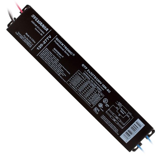 SYLVANIA QTP2x32T8/UNV-ISN-SC Fluorescent Ballast, 2-Lamp, 32W, T8 F32T8, 120/277V