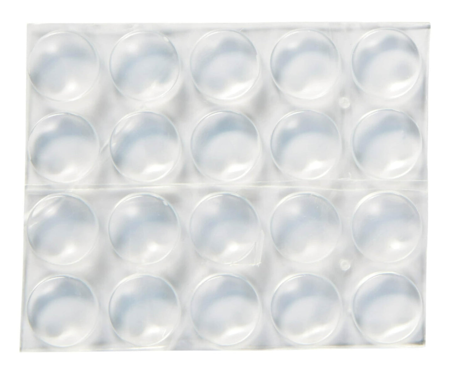 Scotch Clear Adhesive Bumper Pads 20 PCS, Self-Stick Rubber Pads 1/2" Round, Cabinet Door Rubber Bumpers, Designed to Protect Cabinets and Drawers, Sound Dampening, Transparent (SP950-NA)