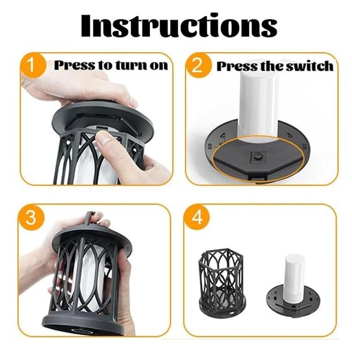 Boundbreed Upgraded Flickering Flame Solar Lantern Outdoor Waterproof Light, Dance Flame Solar Lantern Outdoor Lights, Hanging Solars Flickering Lanterns for Halloween Yard Patio Lawntable(2pcs)