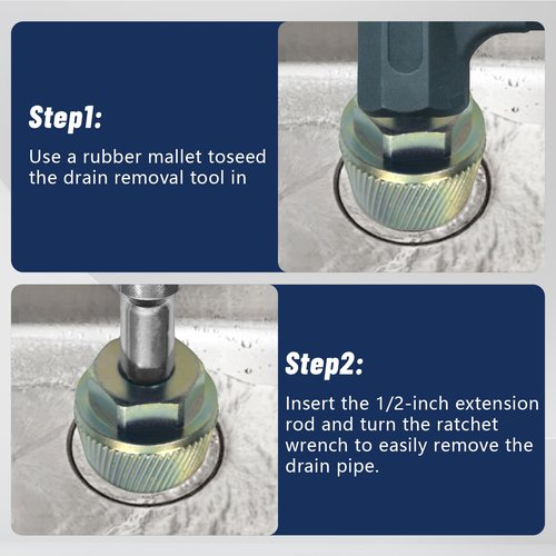 1.5" Tub Drain Extractor Removes Old Broken Stubborn and Rusted Drains with Ease Strong Grab Plumbing