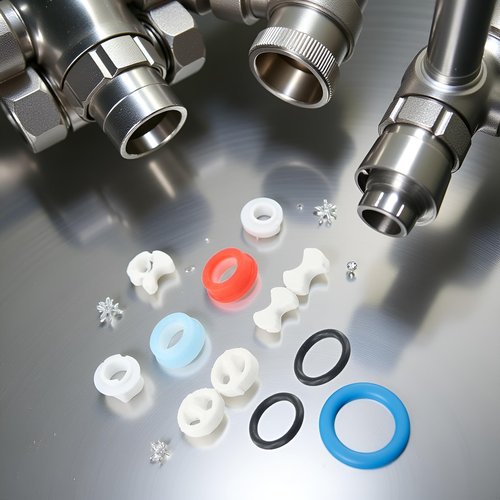 8 Pcs Pleochroic Faucet Washers Ceramic Disc Cartridges Silicon Washer Insert Turn Washers Replacement for Valve Tap, Faucet Parts