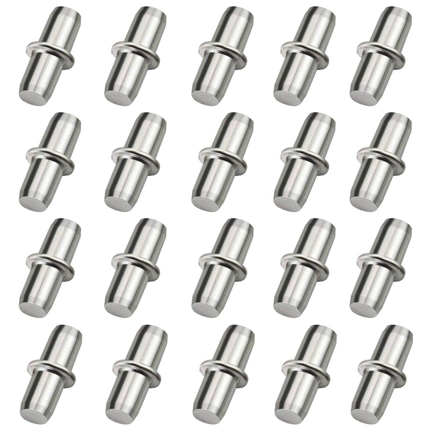 120 Pcs Shelf Pins 5mm Shelf Holder Support Pins Made from Nickel Plated Metal Material Shelf Pegs are Sturdy and Durable for Furniture Shelves Bracket.