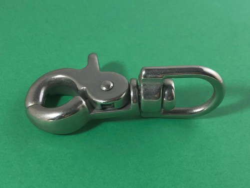US Stainless Stainless Steel 316 3/8" Trigger Snap with Swivel End Marine Grade Polished