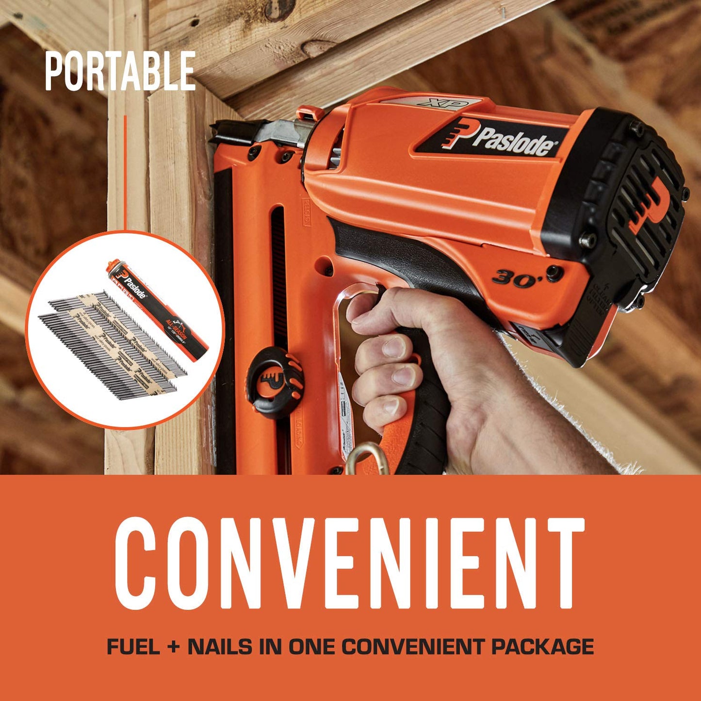 Paslode, Framing Nails and Fuel Pack, 650535, 3 1/4 inch x .131 Gauge, Smooth Brite, 1 Fuel Cell and 1,000 Nails