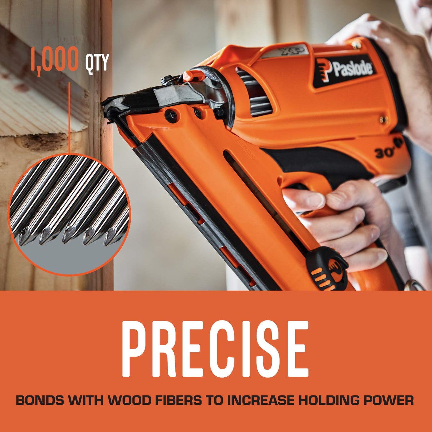 Paslode, Framing Nails and Fuel Pack, 650535, 3 1/4 inch x .131 Gauge, Smooth Brite, 1 Fuel Cell and 1,000 Nails