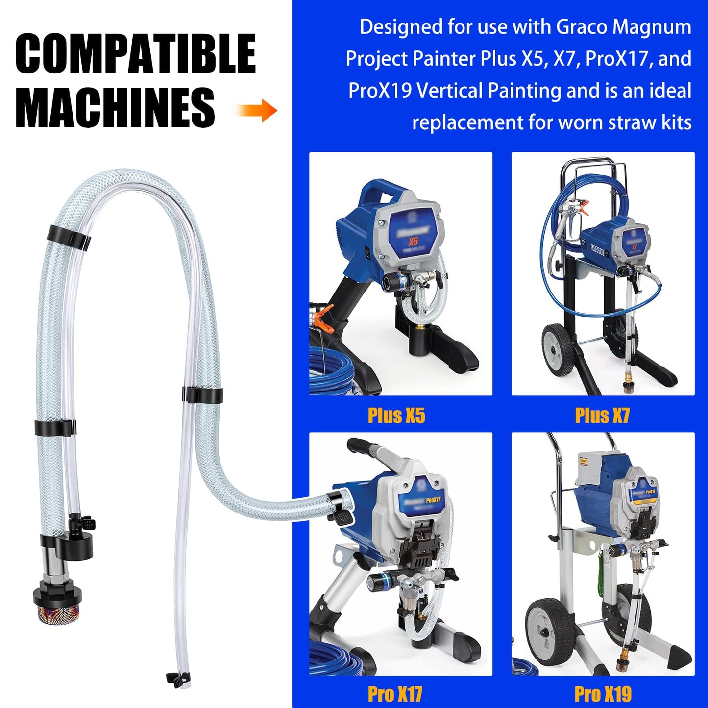 Suction Tube Kit for Graco Magnum Stand Model Paint Sprayer