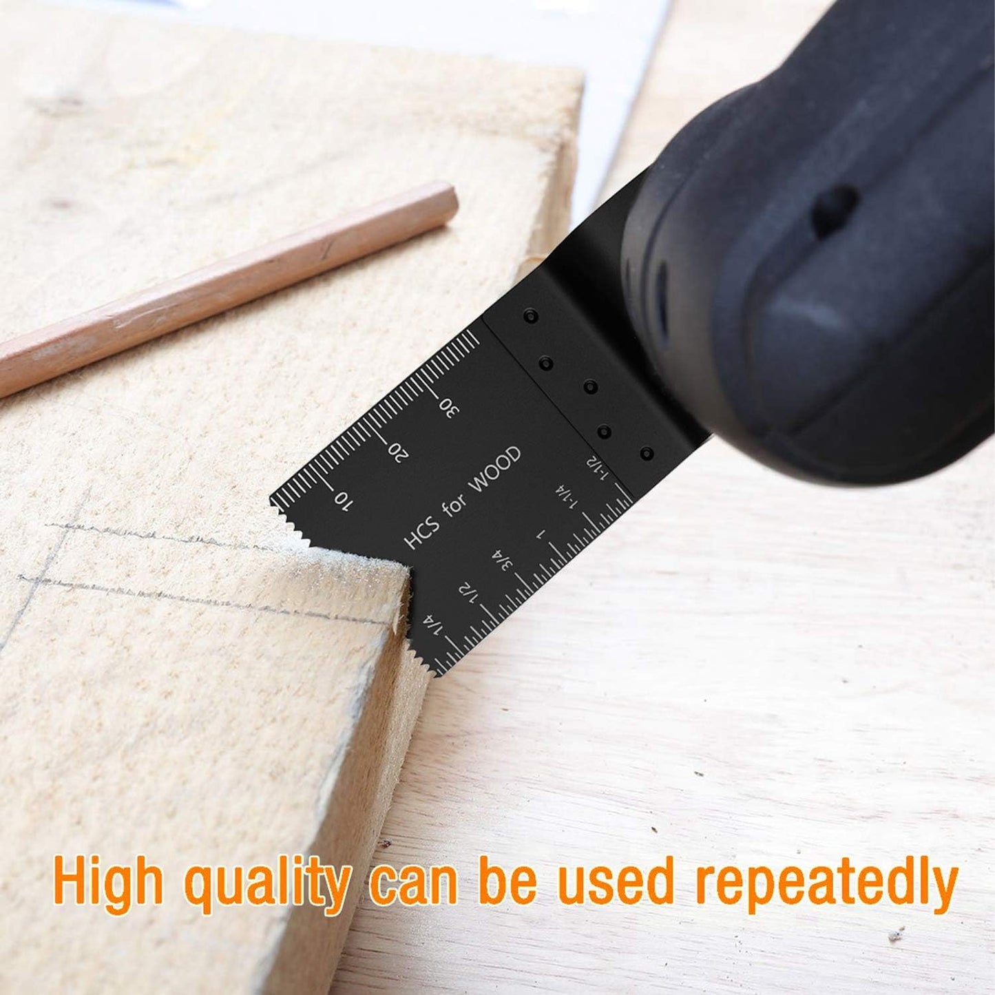 10Pcs Oscillating Saw Blades, High Carbon Steel Multitool Blades, Universal Oscillating Tool Blades, Professional Fast Cutting for Wood Metal Plastics