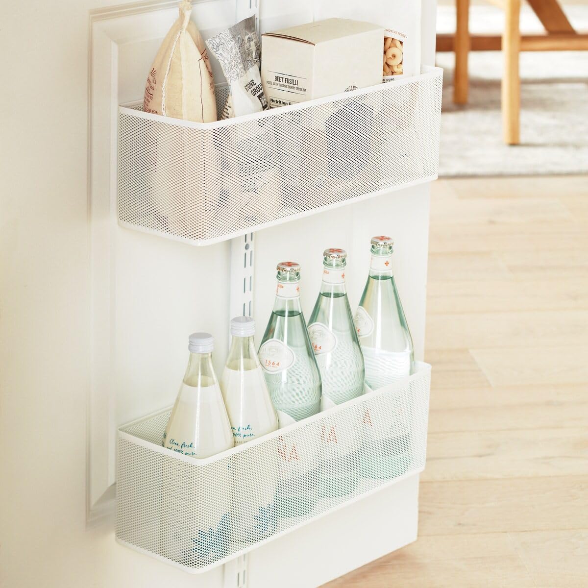 The Container Store Elfa Mesh Door Rack Solution 80" (White) | Over The Door Storage | Hanging Storage & Organization