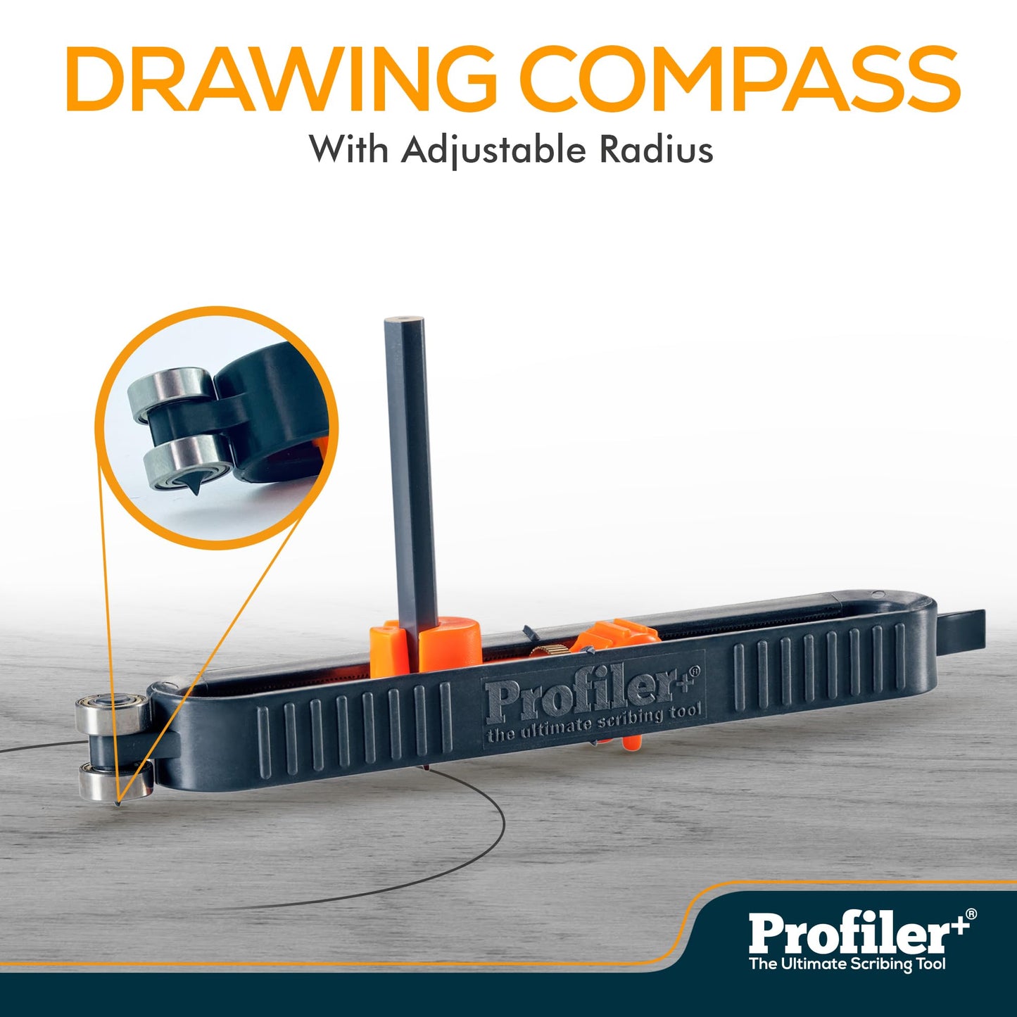 Profiler+ Multifunction Scribing Tool - Precision Woodworking Scribe for Carpentry, Contour Marking, and Construction - Measuring Tool with Durable Design - Metal, Stone, and Woodworking Scribe Tool