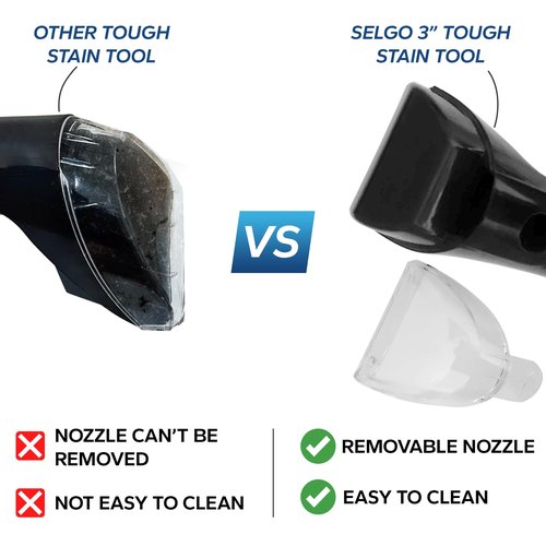 Bissel Replacement 3" Tough Stain Brush Tool with Removable Cover for All Bissell Carpet Cleaner, 2036651, 2037151, 1425 Series, 73H55, 73H5C, 73H5K, (SpotBots, SpotCleans, Little Green, and More)