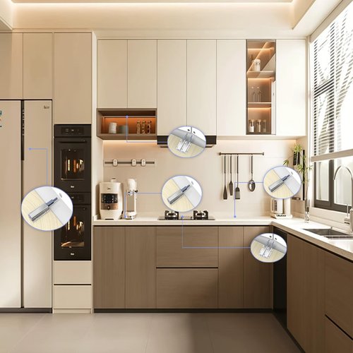 Push to Open Door Latch,Cabinet Door 6 Pack Magnetic Cabinet Push Open Latch,Heavy Duty Closure Touch Latch Hardware for Magnetic Touch Latches for Cabinet Drawer Wardrobe Kitchen Door 