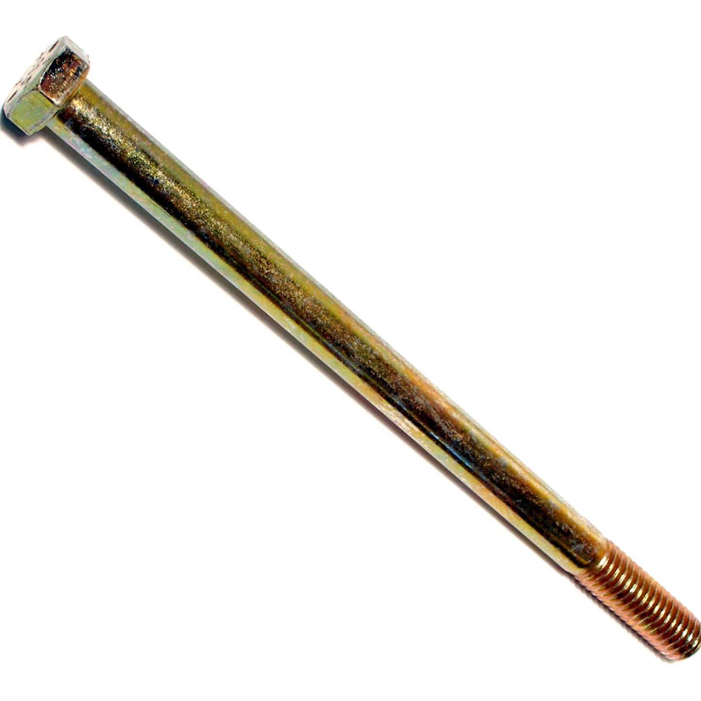 3/8-24 x 1 1/2 Hex Cap Screws Grade 8 Fine, Yellow Zinc - Pack of 10