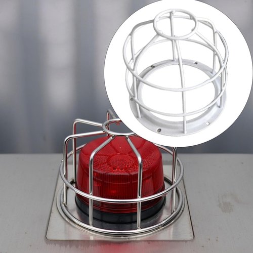 Generic Light Bulb Cage Guard, Bulb Protective Lampshade Replacement, Practical Accessories Warning Light Protective Cover, White