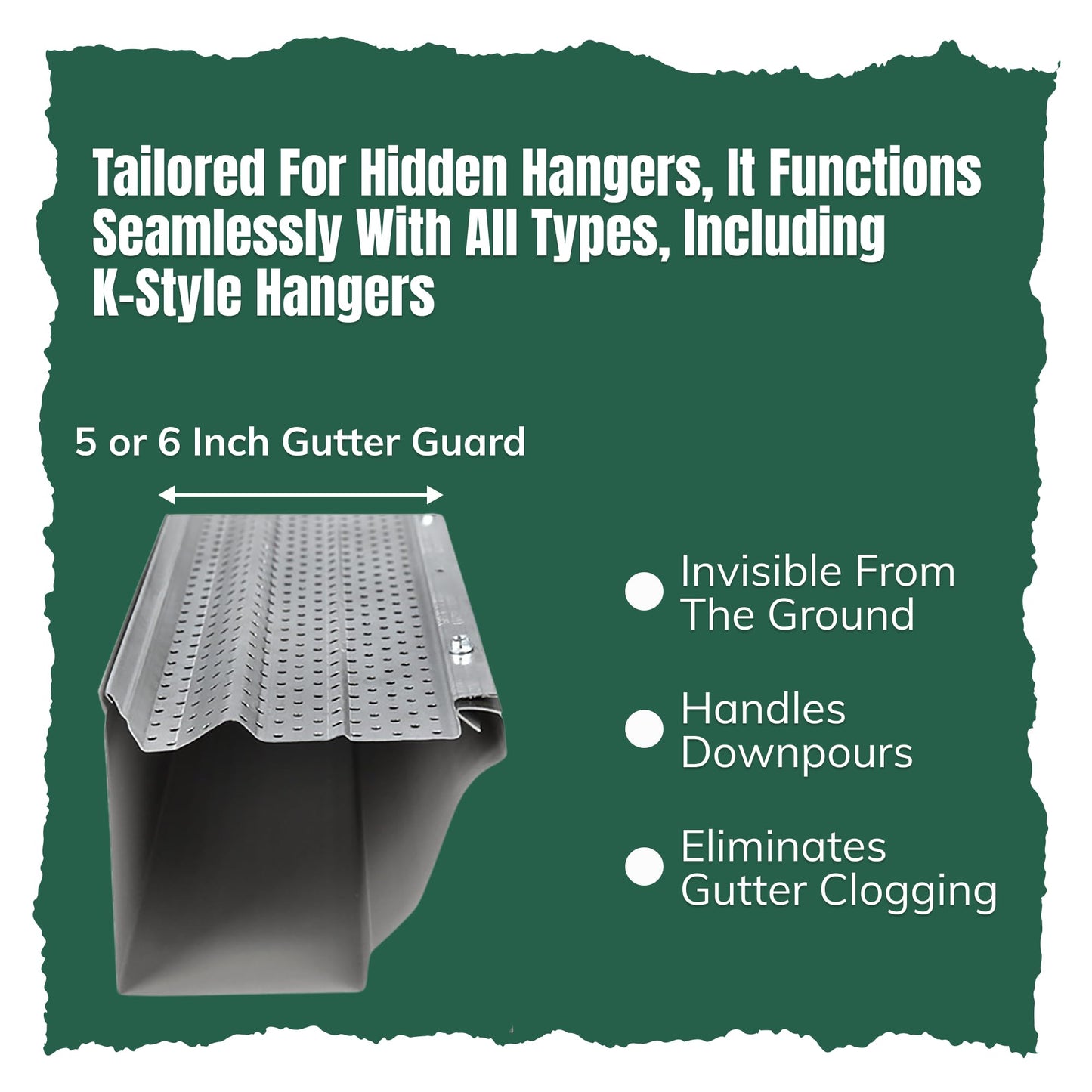 A-M Gutter Guard - Heavy Duty Lifetime Quality Aluminum Leaf & Debris Protection for 5-inch and 6-inch (5 Inch-200 Feet, Mill Finish) - Made in The USA