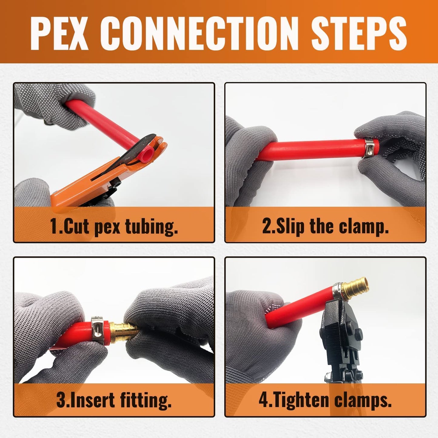 SUNGATOR 10-Pack Angle Stop Valve, 1/2" PEX x 3/8" OD Compression, Quarter Turn Chrome Plated, 1/2 inch Pex Shut Off Valves for Faucet and Toilet, UPC Certified
