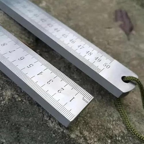 Heavy Duty Ruler, Heavys Dutys Rulers Self Defense, Stainless Steel Double Sided, Metal Kit - Straight Edge, Self Defense Rulers Hand Centimeter Inch Dual Scale Measuring Tool (Special Edition)
