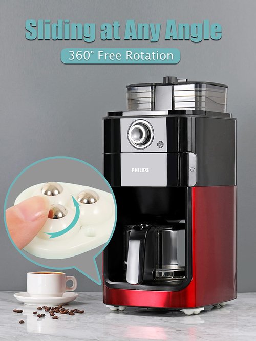 12 PCS Small Appliance Casters Wheels Sticky Swivel Pulleys Mini Self Adhesive Universal Wheel Appliance Rollers/Sliders Storage Box Furniture Bins Bottom Trash Can Kitchen Appliances Caster (Black)