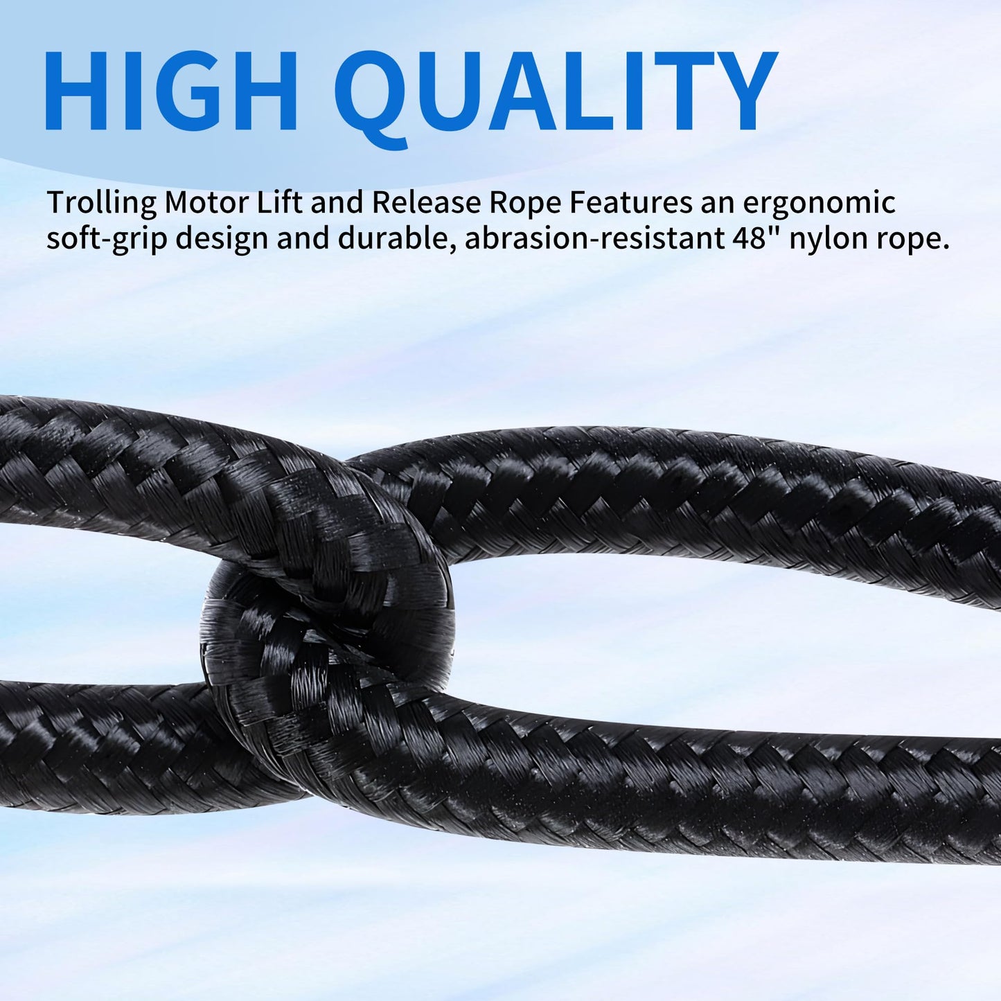 goduog 2Pcs MKA-45 Trolling Motor Rope & Handle, Lift and Release Rope for Maxxum and Edge Bow-Mount Trolling Motors -Compatible with Minn Kota Trolling Motor Parts,Sports & Outdoors