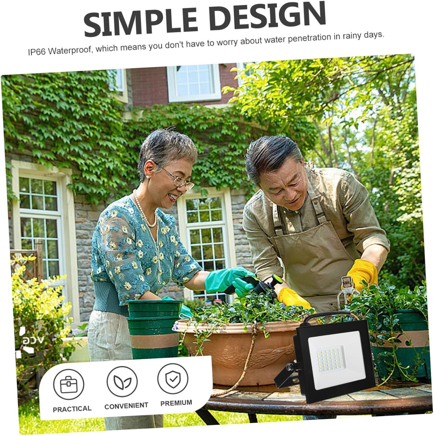 1pc Ultra-Thin Projector Flood Waterproof Fixture Garden Outdoor Step LED Lighting