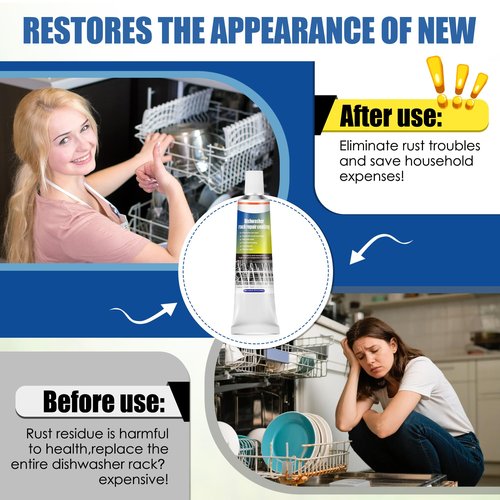 Avenuebool 1.7oz Dishwasher Rack Repair Coating, White Dishwasher Vinyl Rack Rust Touch Up Paint Kit, Insulation and waterproof, high and low temperature resistant