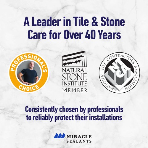 Miracle Sealants 511 Impregnator Advanced Penetrating Sealer for Countertops, Stone, Tile & Grout, Pint