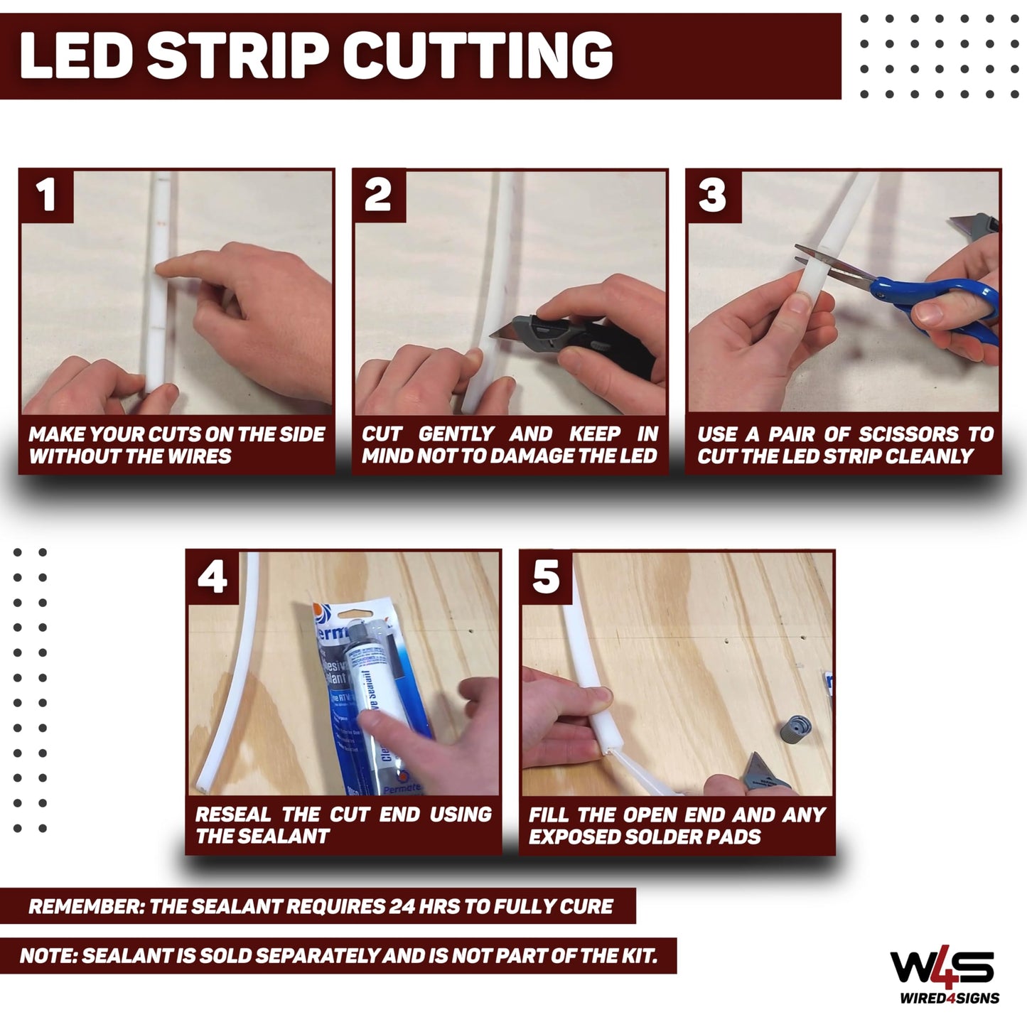 Wired4Signs USA UniTile12 Tile Edge LED Strip Light Channel 180 Degree Aluminum Profile for Recessed Accent Lighting Heat Sink Design for Flat Tiled Surfaces Showers Kitchens Bathrooms (1828mm (72"))