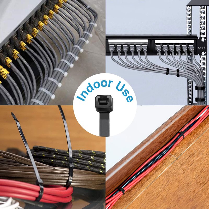 Zip Ties 12 inch, Black Zip Ties 100 pack, 40lb, Cable Ties, Self-locking Wire ties for indoor and outdoor use, by Tantti