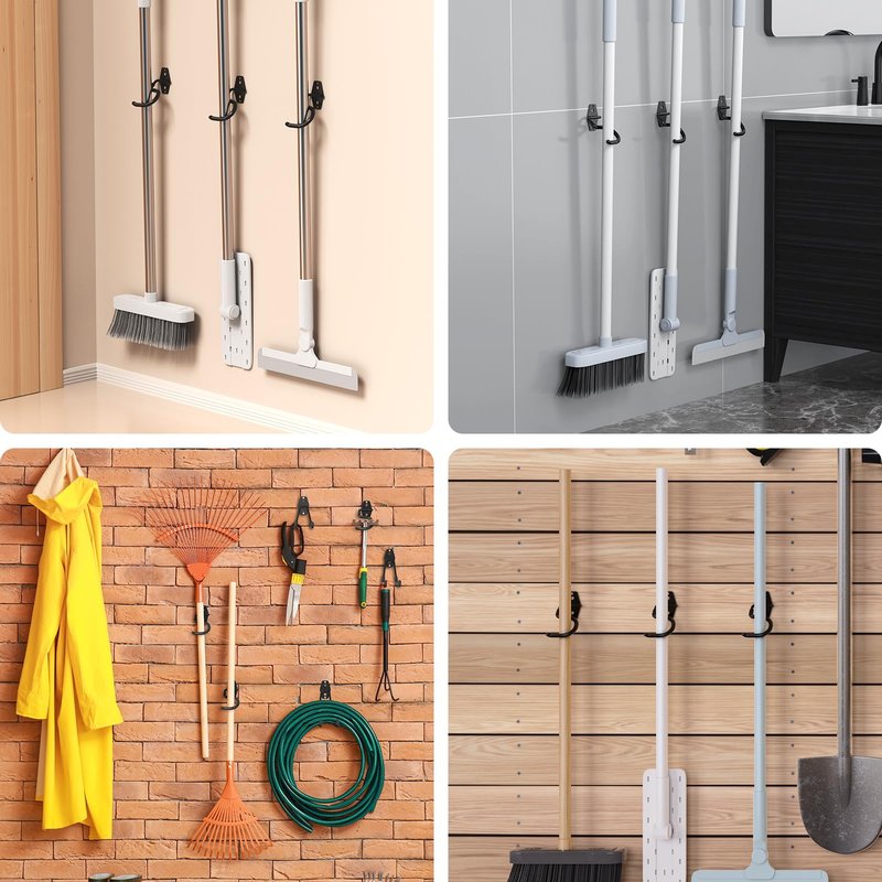 HUPBIPY 6 Pack Metal Garage Hooks, Heavy Duty S Hooks Tool Hangers for Garage Wall, Shed, Garden Storage Organizer