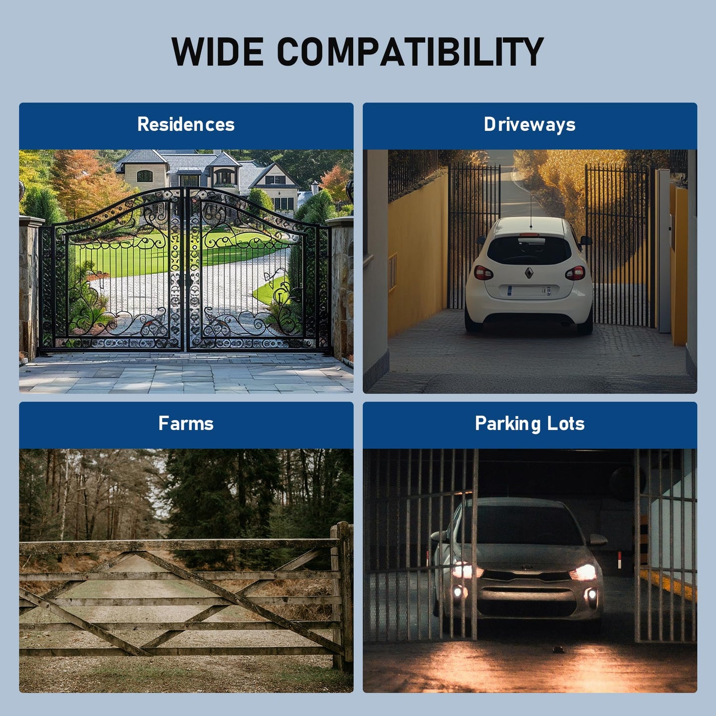 CO-Z Automatic Gate Opener Kit, App Compatible Smart Single Swing Gate Opener for Doors up to 660lb 5.9ft with Remote Controls Release Keys, Electric Gate Opening System for Driveway Home