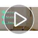 AceMining Adjustable Door Security Bar 20-50 in, White - Travel & Home Security