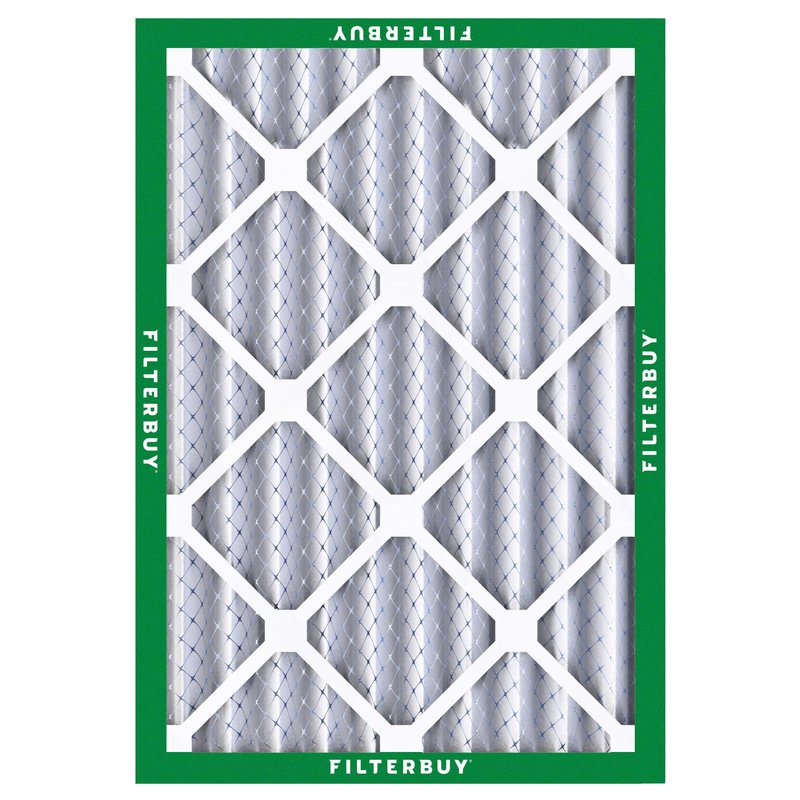 Filterbuy 16x20x4 Air Filter MERV 8 Essential Dust & Allergy Defense (6-Pack), Electrostatic Pleated HVAC AC Furnace Filters Replacement, Made in USA (Actual Size: 15.50 x 19.50 x 3.63)