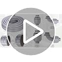 Feotech 1/2 Inch 25 Ft Liquid-Tight Conduit Kit with Fittings for Outdoor Electrical Wiring