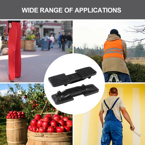 Kcgani Stilt Sole Anti-Slip Pads Replacement Kits for Drywall, Non-Slip Drywall Stilts Accessories Sole Foot Pads with Screw, Rubber Floor Tripod Pads Replacement Part for Construction, 1Pcs