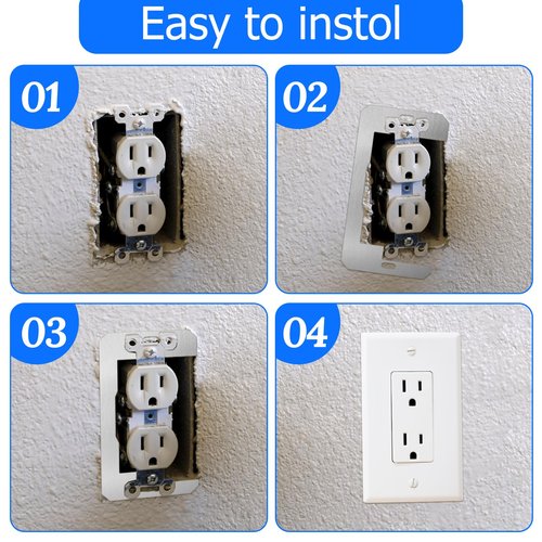 12 Pcs Wall Plate Spacer for Loose Outlet Plug Flush Fit Device Leveling Plates Shims for Wall Outlet Electrical and Electrical Boxes Switches Repair