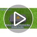 Hrensaw Medium Black Outdoor Waterproof Electrical Box 10.6x5.5x4.5 inch Weatherproof Connection Cover