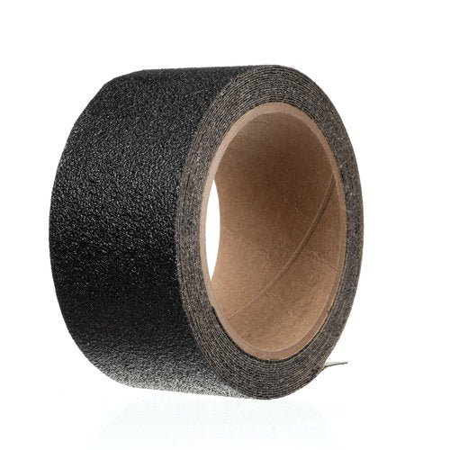 3M Safety-Walk Slip Resistant Tape, 2 in x 15 ft, Anti Slip Black Tape, Adhere Without Wrinkling, Curling, Tearing or Lifting, Self-Adhesive Backing For Quick & Easy Application, 1 Roll (610B-R2X180)