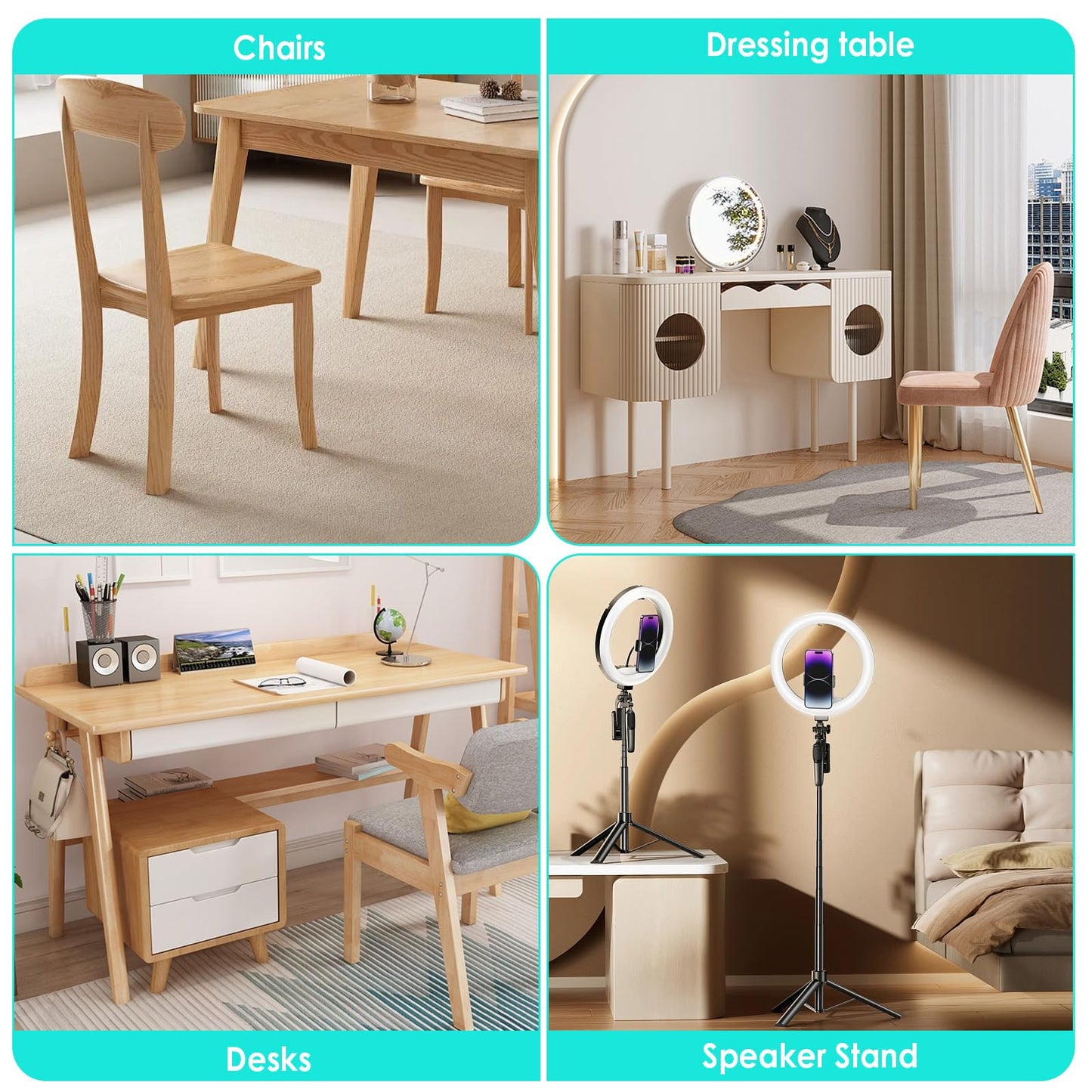 YBEATY 14 Pcs Thread Leveling Feet Heavy Duty Glide Chair Legs Antislip Individual Adjustable Furniture Levelers Threaded Screw on Table Feet for Cabinets Stool Desk Dresser Furniture