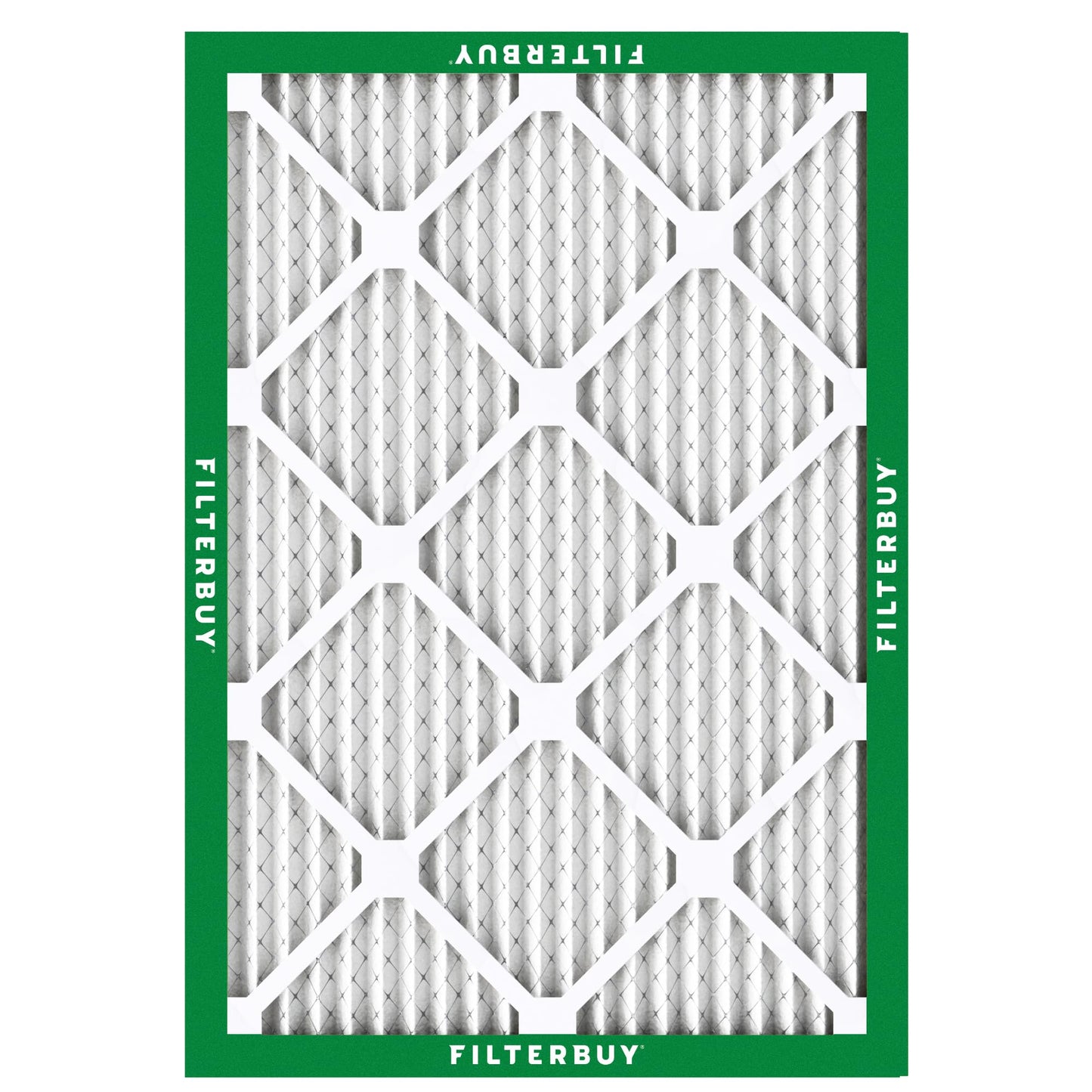 Filterbuy 15x20x1 Air Filter MERV 8 Essential Dust & Allergy Defense (2-Pack), Electrostatic Pleated HVAC AC Furnace Filters Replacement, Made in USA (Actual Size: 14.50 x 19.50 x 0.75)