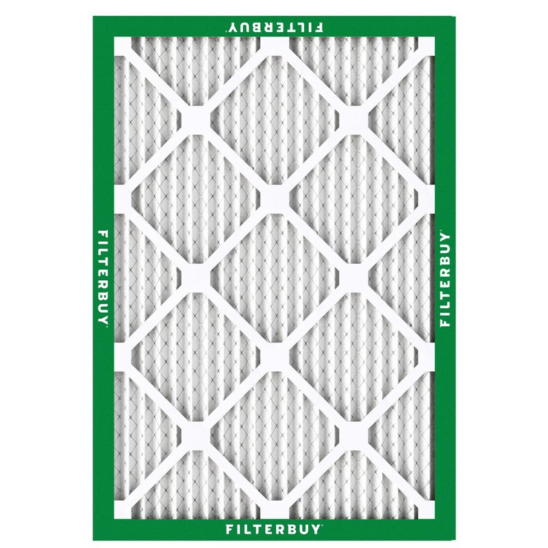 Filterbuy 15x20x1 Air Filter MERV 8 Essential Dust & Allergy Defense (2-Pack), Electrostatic Pleated HVAC AC Furnace Filters Replacement, Made in USA (Actual Size: 14.50 x 19.50 x 0.75)