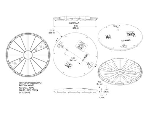 Polylok 20" Septic Tank Cover/Lid (PN: 3009-RC)