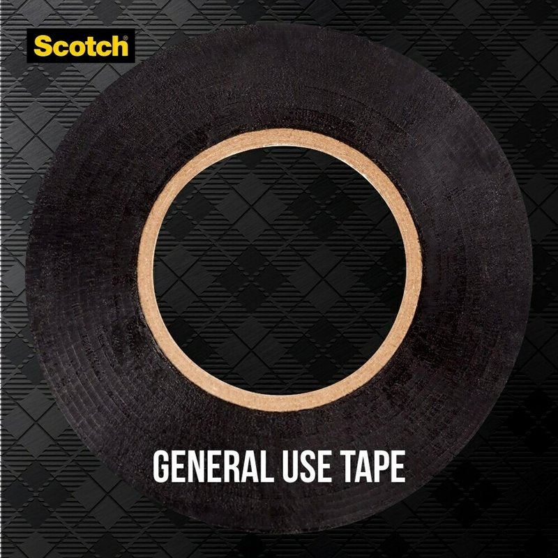 Scotch Vinyl 700 Electrical Tape, 5 Rolls, Black, 3/4-in x 66-ft, Commercial Grade, Rated for Temperatures Up to 194-Degree, Highly Flexible, Stretchy and Conformable (24413-BA-6)