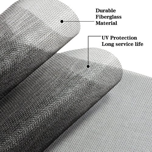 TOOLTRIZ Windows Screen and Screen Door Replacement, 48"x118" Durable Fiberglass Screen Mesh - Screen & Sliding Screen Door Repair for Patio & Window