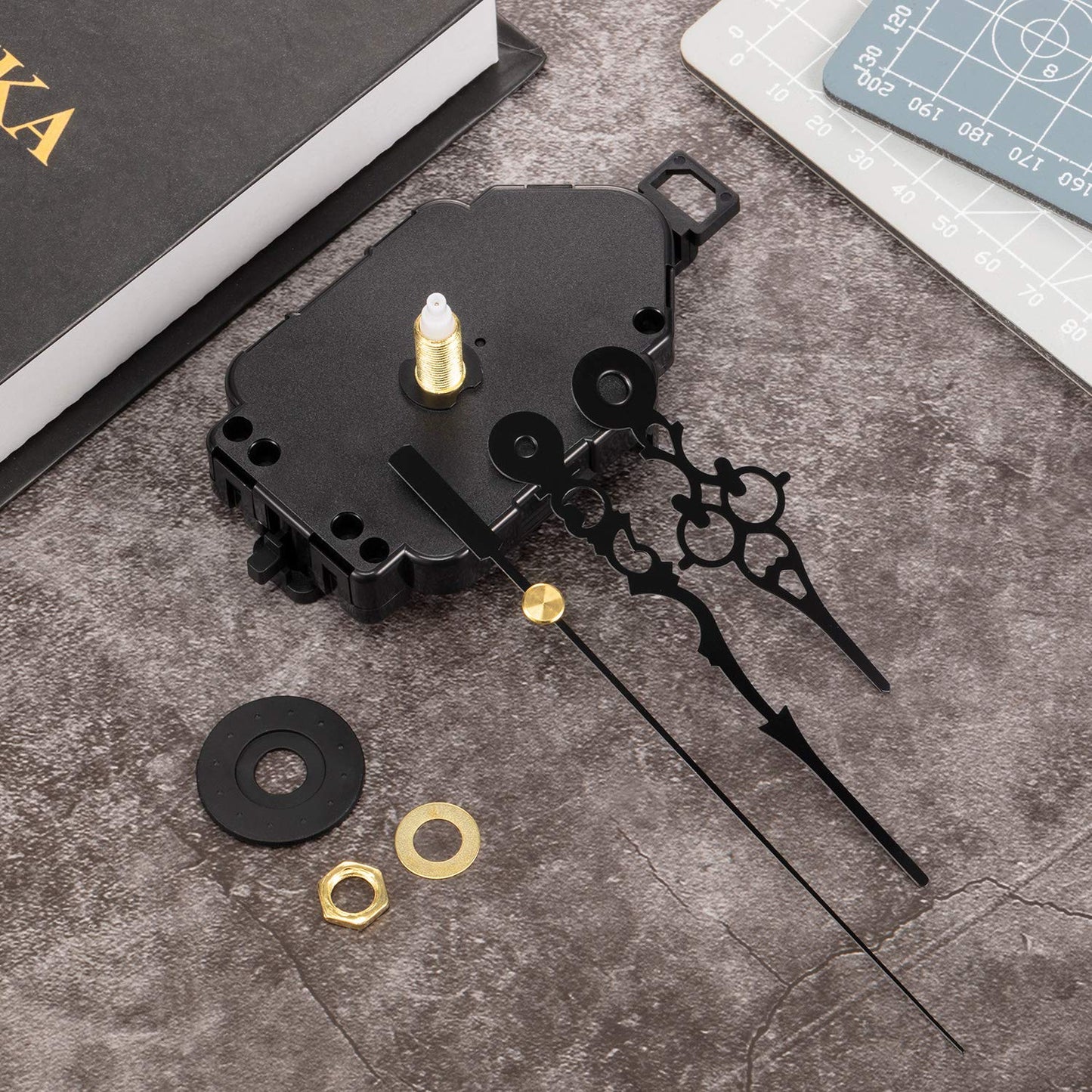 Hicarer DIY Quartz Clock Movement Kits Replacement Clock Movement Mechanism Pendulum (Rod Length 0.9 Inch)