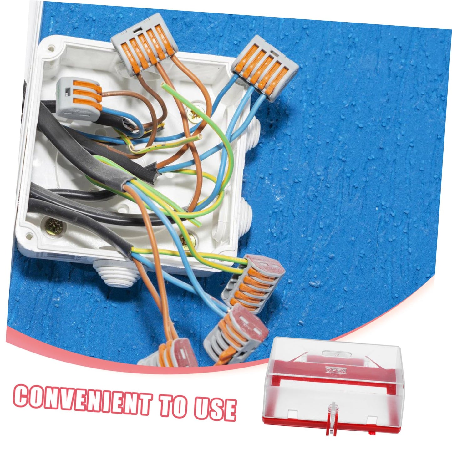 PRETYZOOM Oversize Push Button Cover Transparent Emergency Stop Switch Protector for Electrical Equipment Quick Shutdown Switch Protection Box