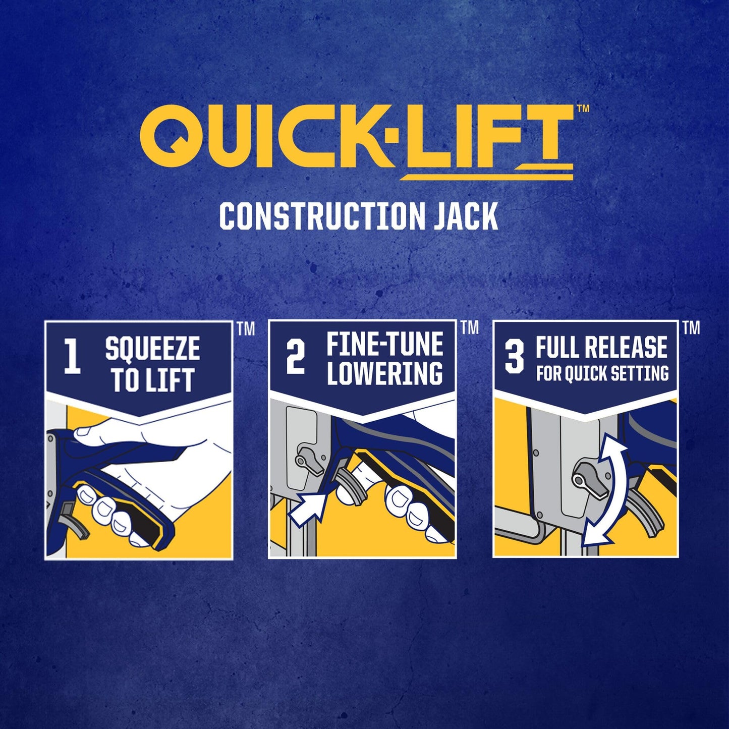 IRWIN Quick-Lift Construction Jack, Hand Lifting Jack Tool, Multifunctional, Lift up to 10" and Lift Capacity 330 lbs (IRHT83100)